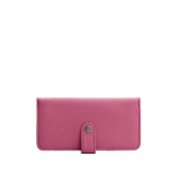 Wild Rose | Leather wallet with snap closure