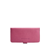Wild Rose | Leather wallet with snap closure