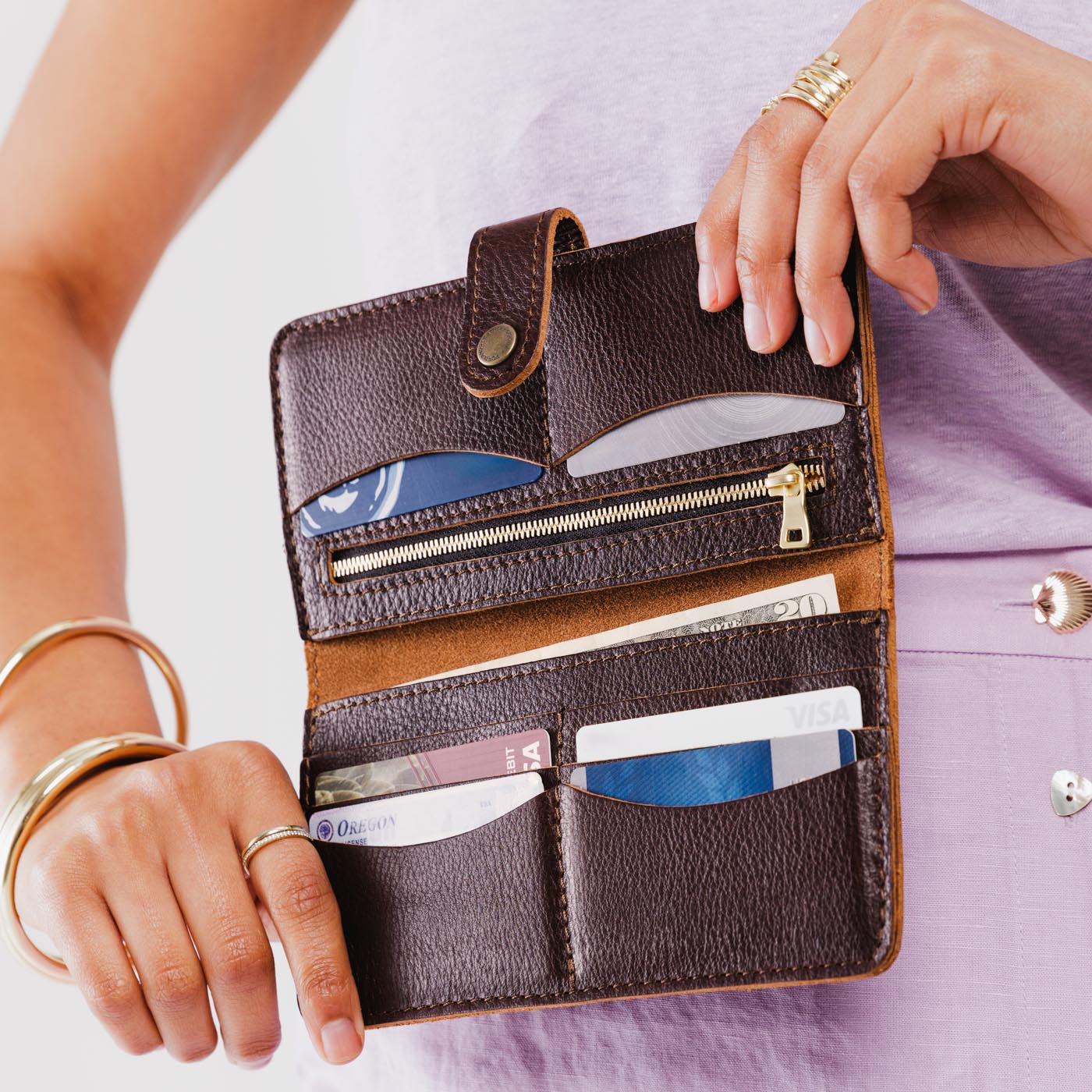 Women's Bi-Fold Wallet Portland Leather Goods