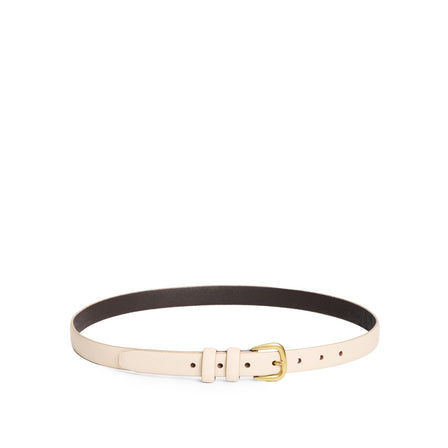 Marble | Women's slim double loop leather belt