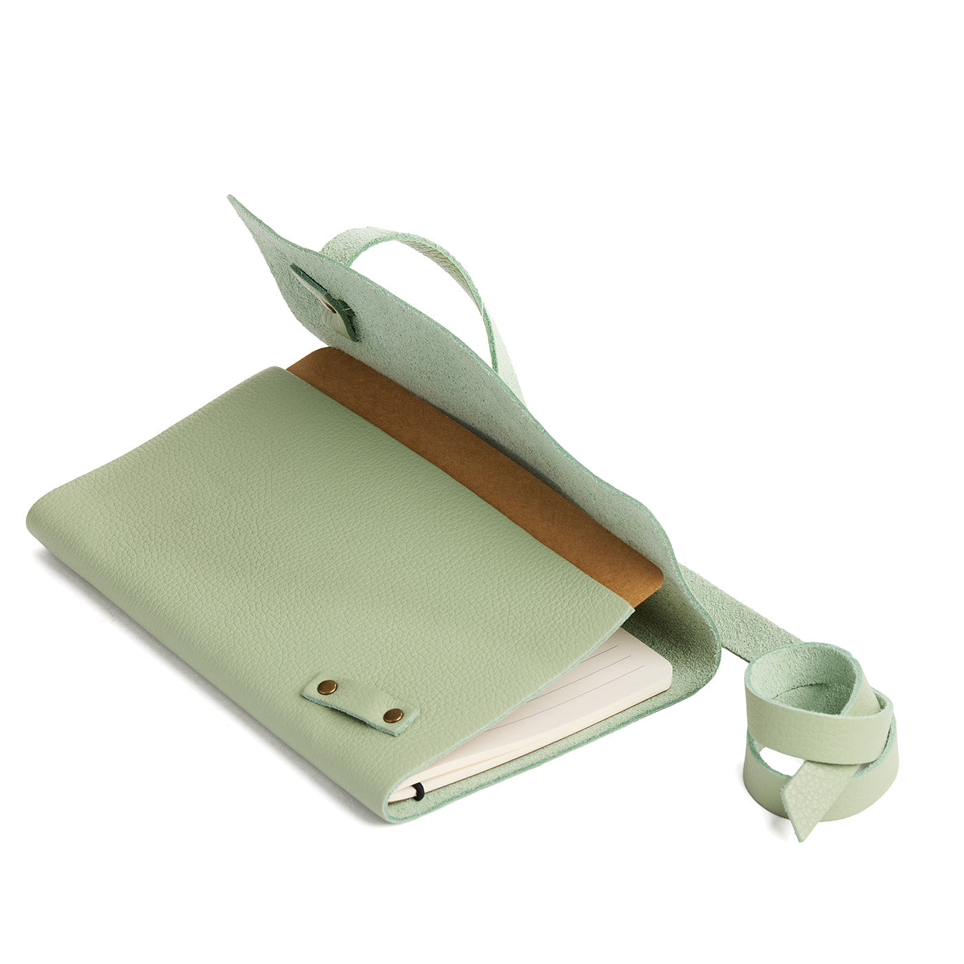 Pistachio*Large | Wrap Journal open