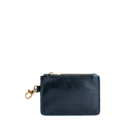 Boreal | Leather double zip wallet with keychain clasp