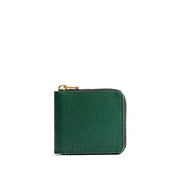 Bacalar | Small leather zippered bifold wallet