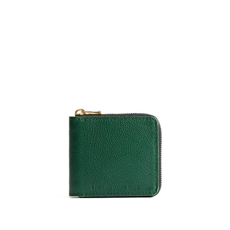 Bacalar | Small leather zippered bifold wallet