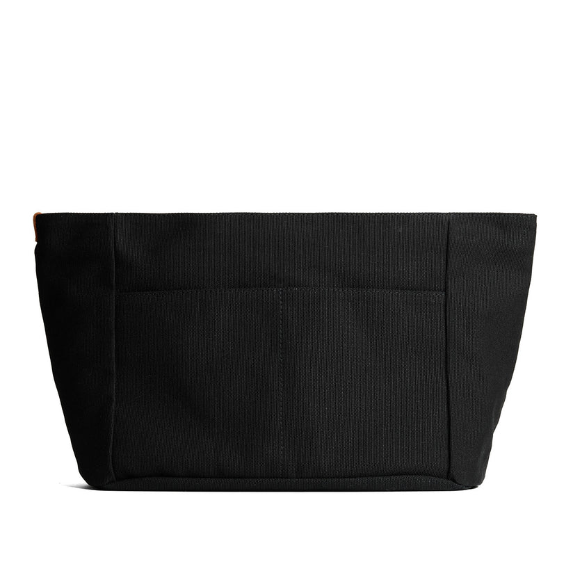 Black*Zipper*Large | Large canvas bag insert for organization