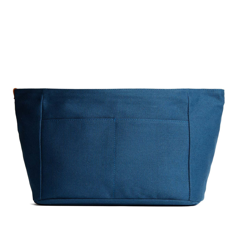 Naples Blue*Zipper*Large | Large canvas bag insert for organization