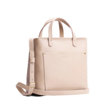 Oatmilk Zipper | Midsize crossbody tote with handles and a pocket