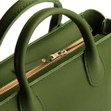Cactus Small Zipper | Petite tote purse with structured leather handles and crossbody strap