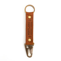 Honey*Long | leather logo branded keychain 