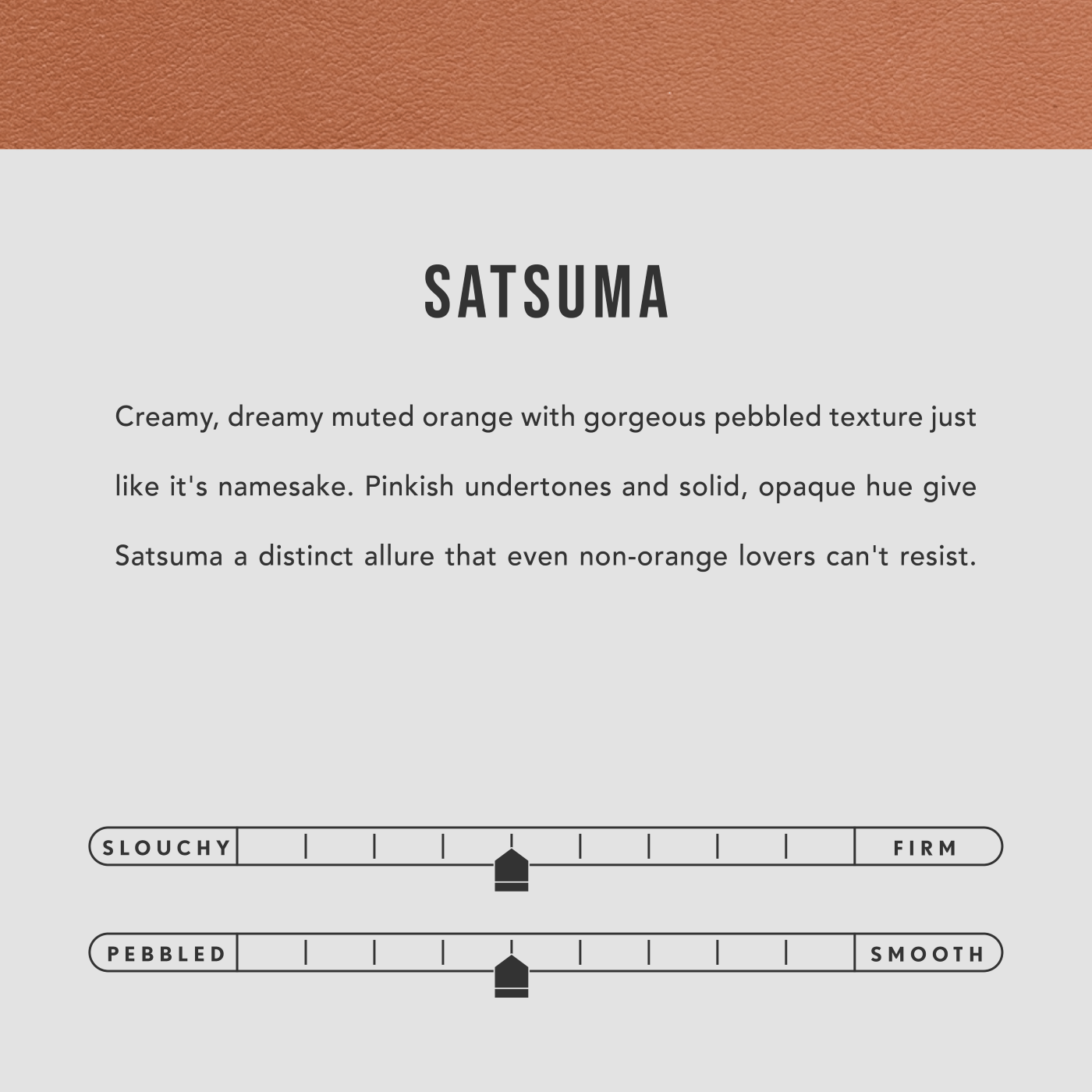 All Color: Satsuma | infographic