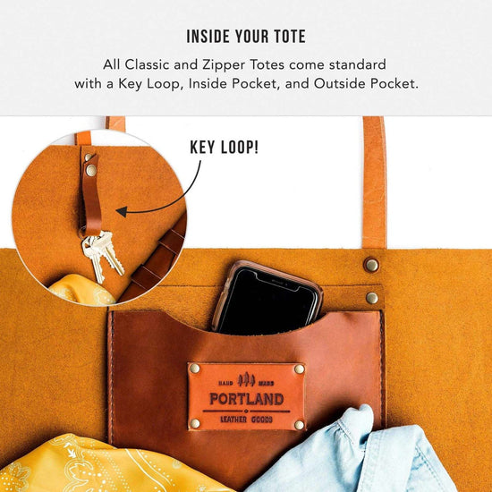 'Almost Perfect' Leather Tote Bag Portland Leather Goods