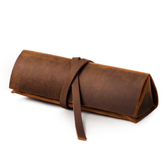 All Color: Canyon | leather brown tan artist pencil case handmade 