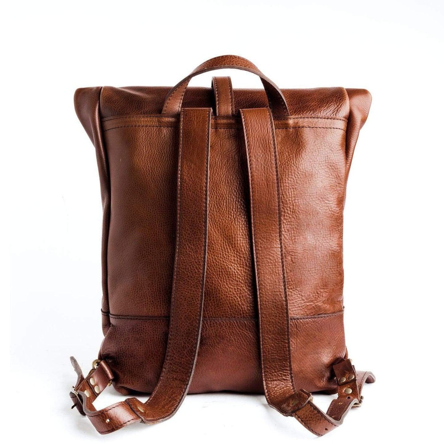 All Color: Nutmeg | rolltop brown backpack 