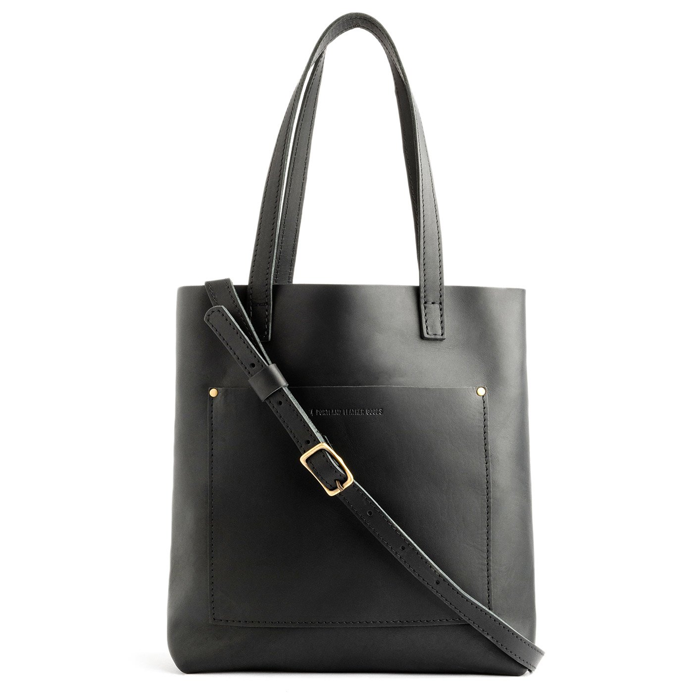 All Color: Black | handmade leather crossbody tote bag zipper