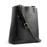 All Color: Black | handmade leather crossbody tote bag