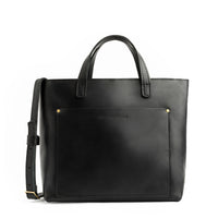 Black*Zipper | Midsize crossbody tote with handles and a pocket