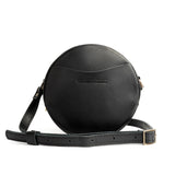 Black Small | handmade leather purse circle bag