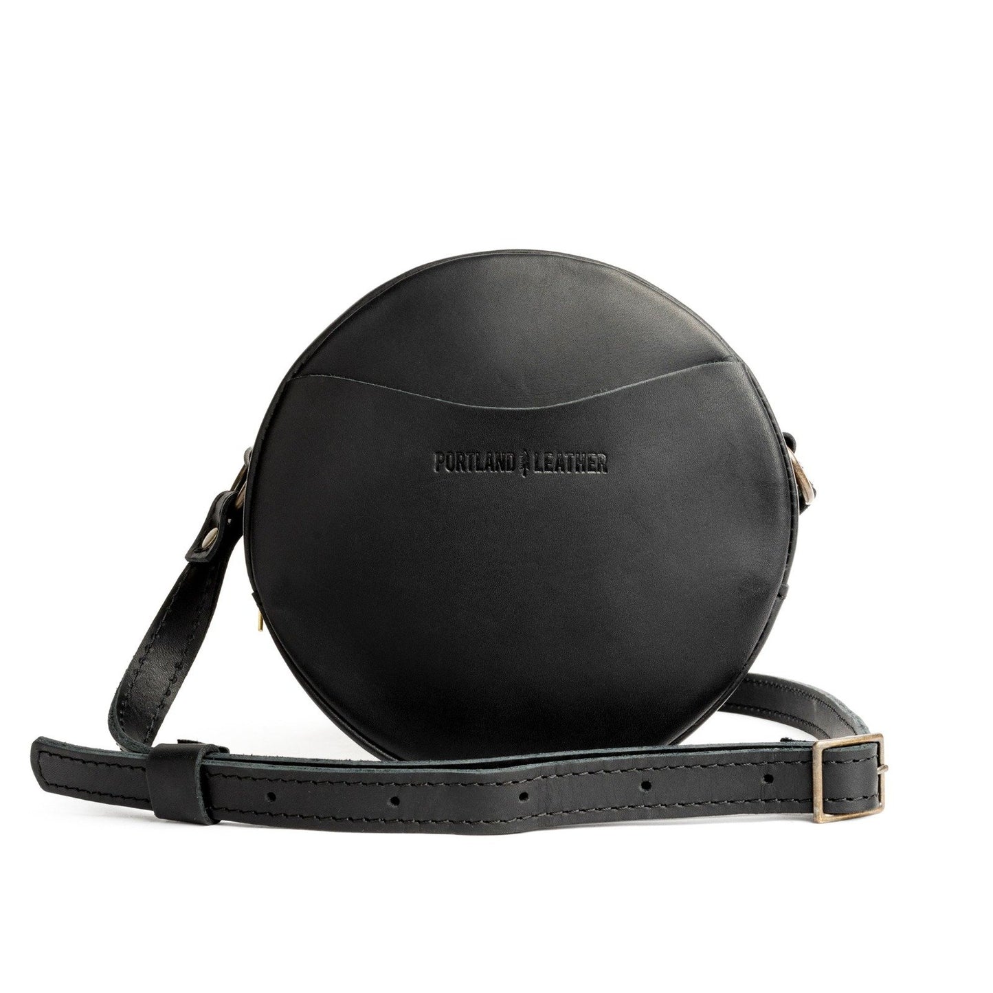 Black*Small | handmade leather purse circle bag