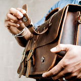 All Color: Canyon | handmade leather laptop work bag