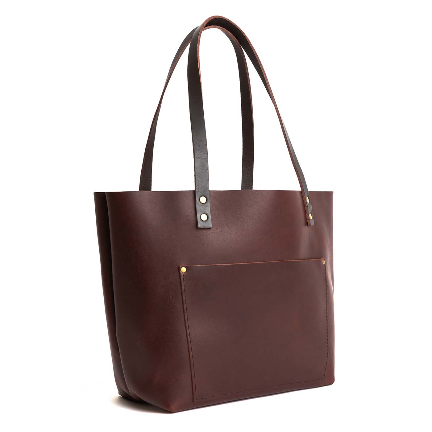 Almost Perfect' Leather Tote Bag, Cognac / Classic / Oversized