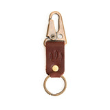 Cognac Short | brown leather keychain handmade