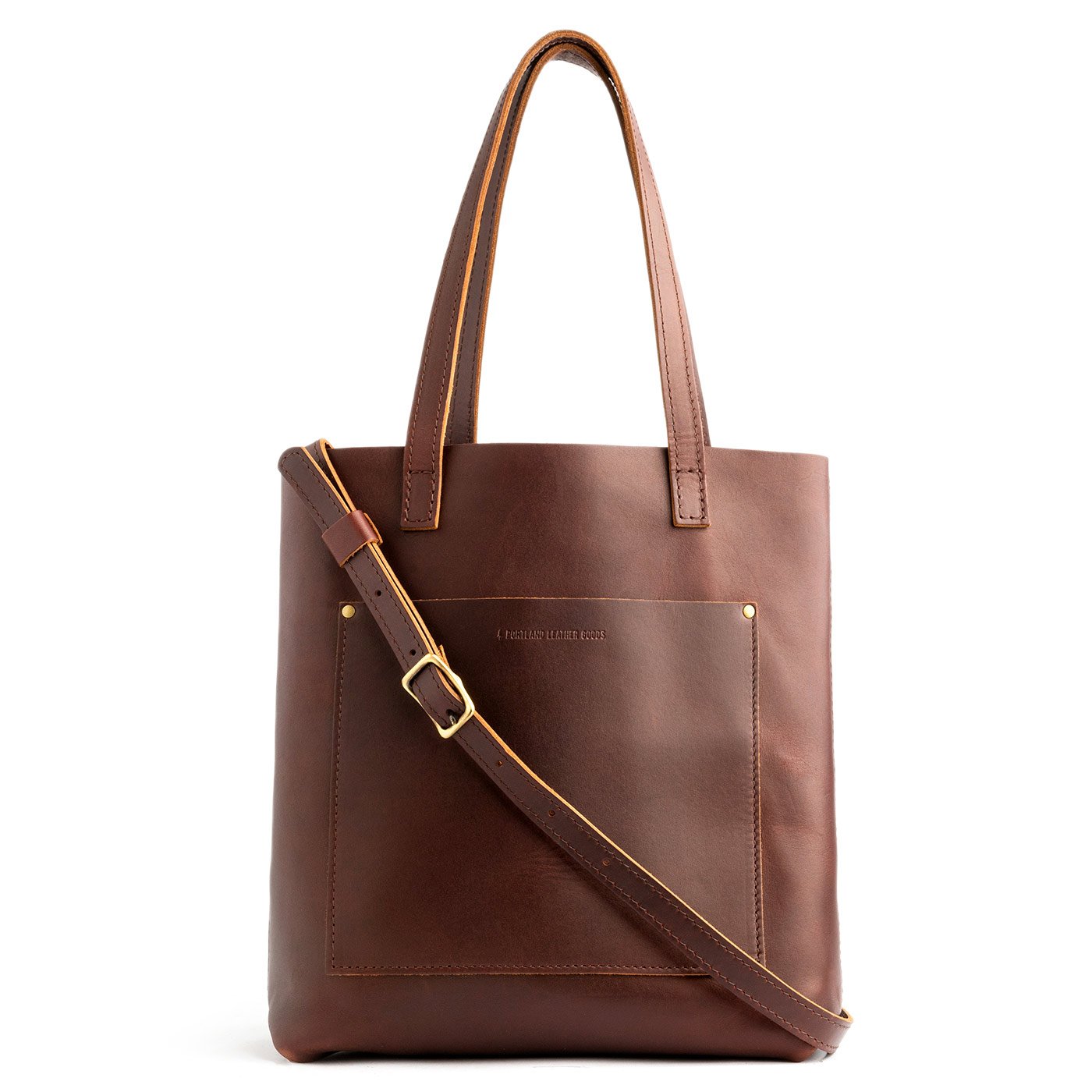 All Color: Cognac | handmade leather crossbody tote bag