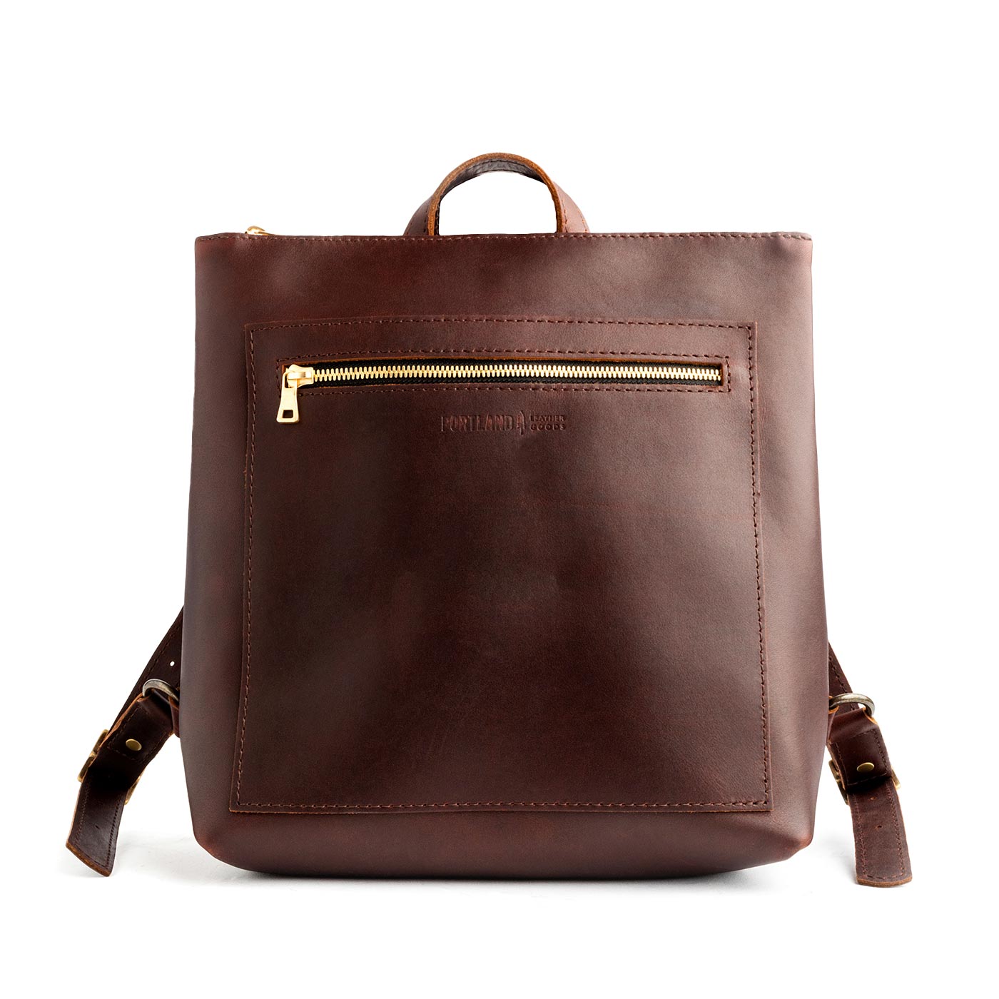 Leather Backpack, Men's Brown Leather Laptop Backpack from Satchel & Page