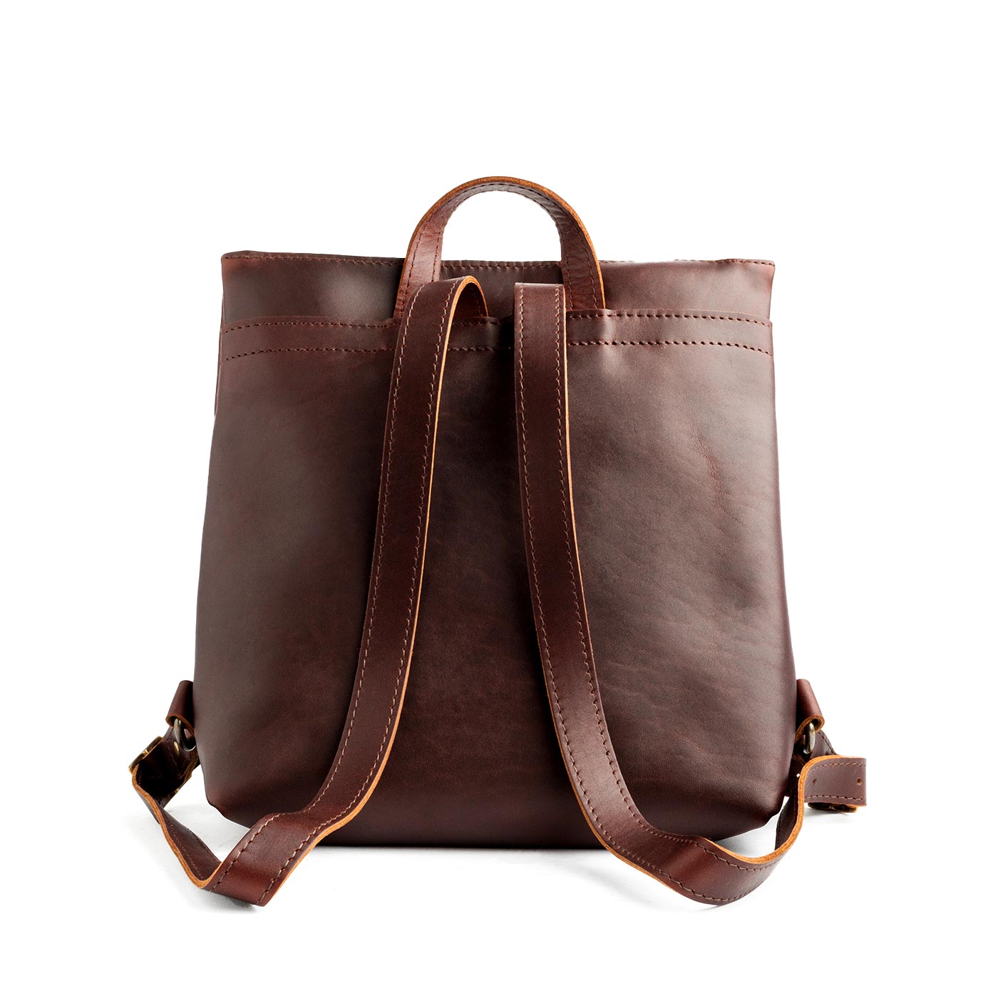All Color: Cognac | handmade leather backpack tote