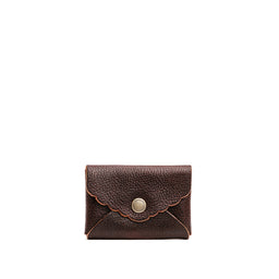 Coldbrew | Small leather wallet with scalloped edge