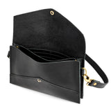 All Color: Black | handmade black leather clutch wallet purse