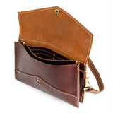 All Color: Cognac | handmade leather clutch wallet purse