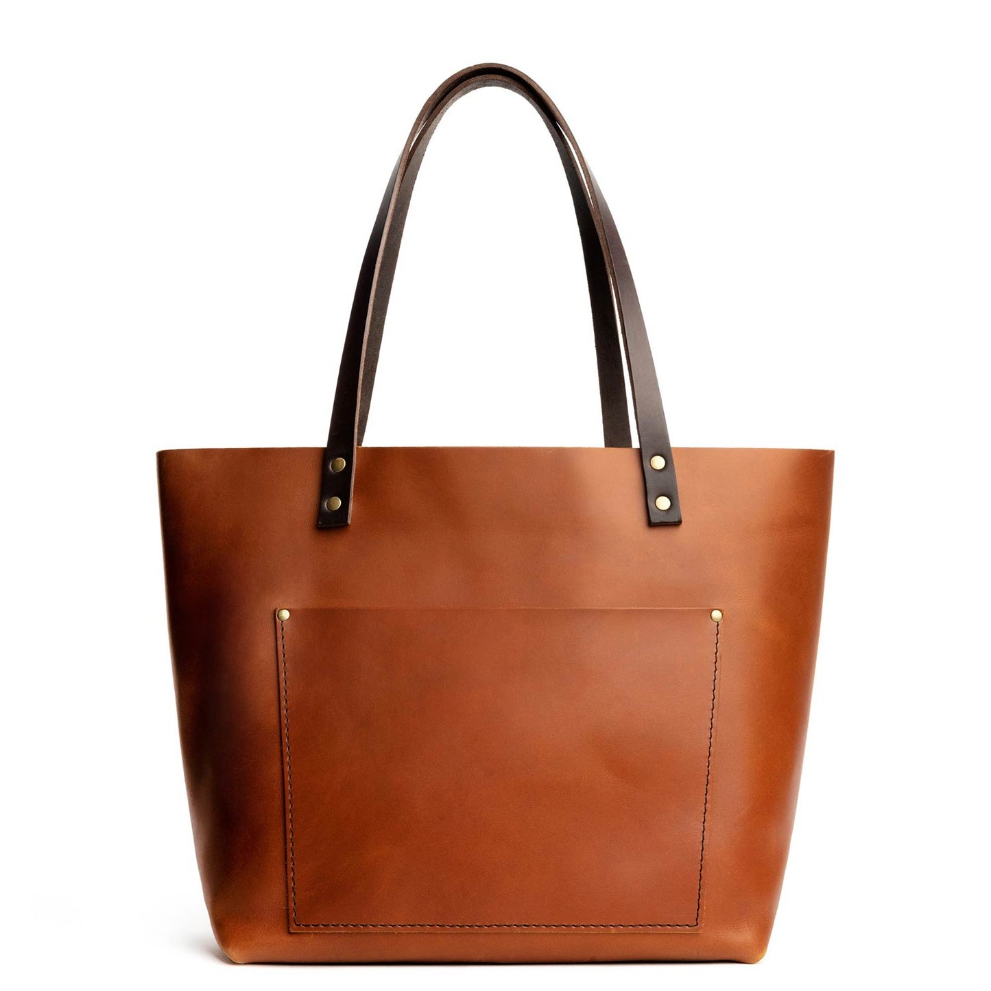 H+B Classic Leather Tote Bag