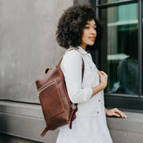 All Color: Cognac | handmade leather backpack