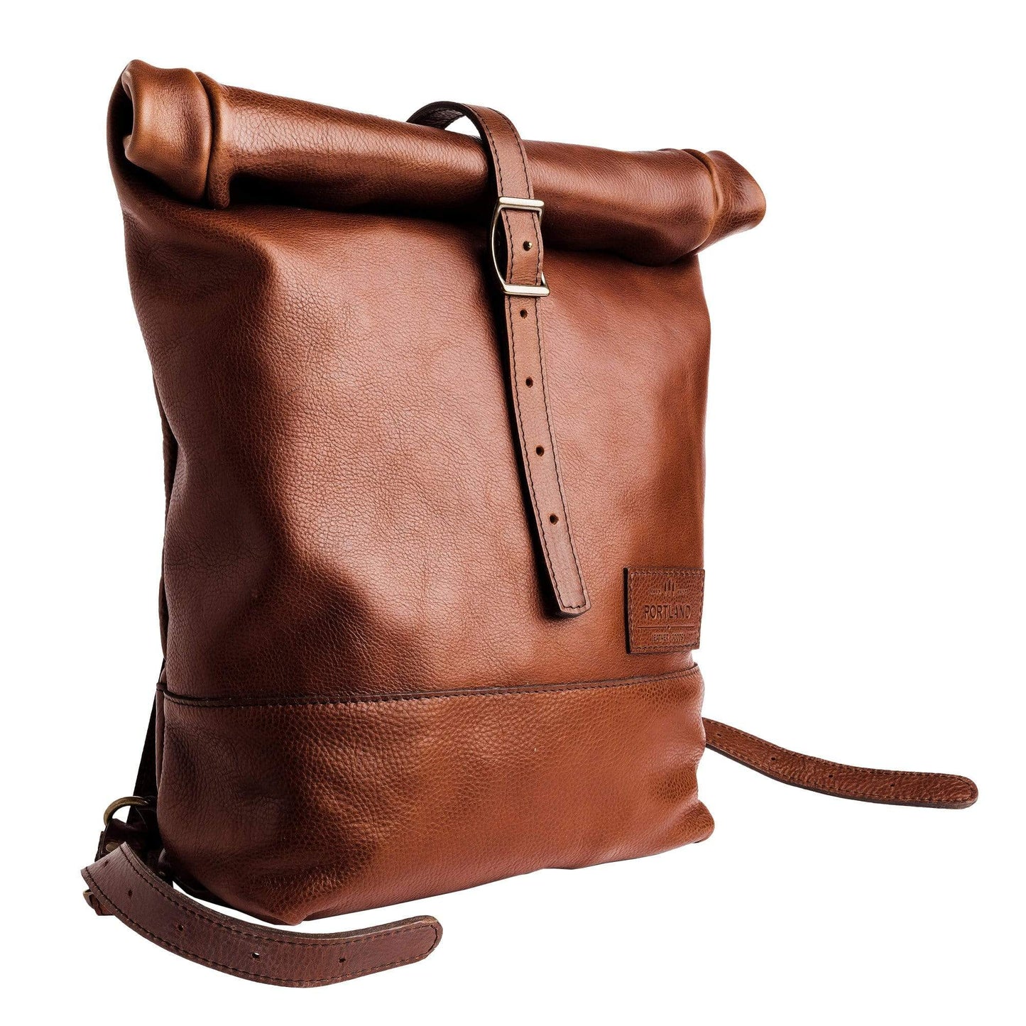 All Color: Nutmeg | rolltop brown backpack