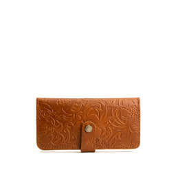 Meadow | Leather wallet with snap closed