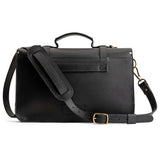 All Color: Black | handmade leather messenger bag