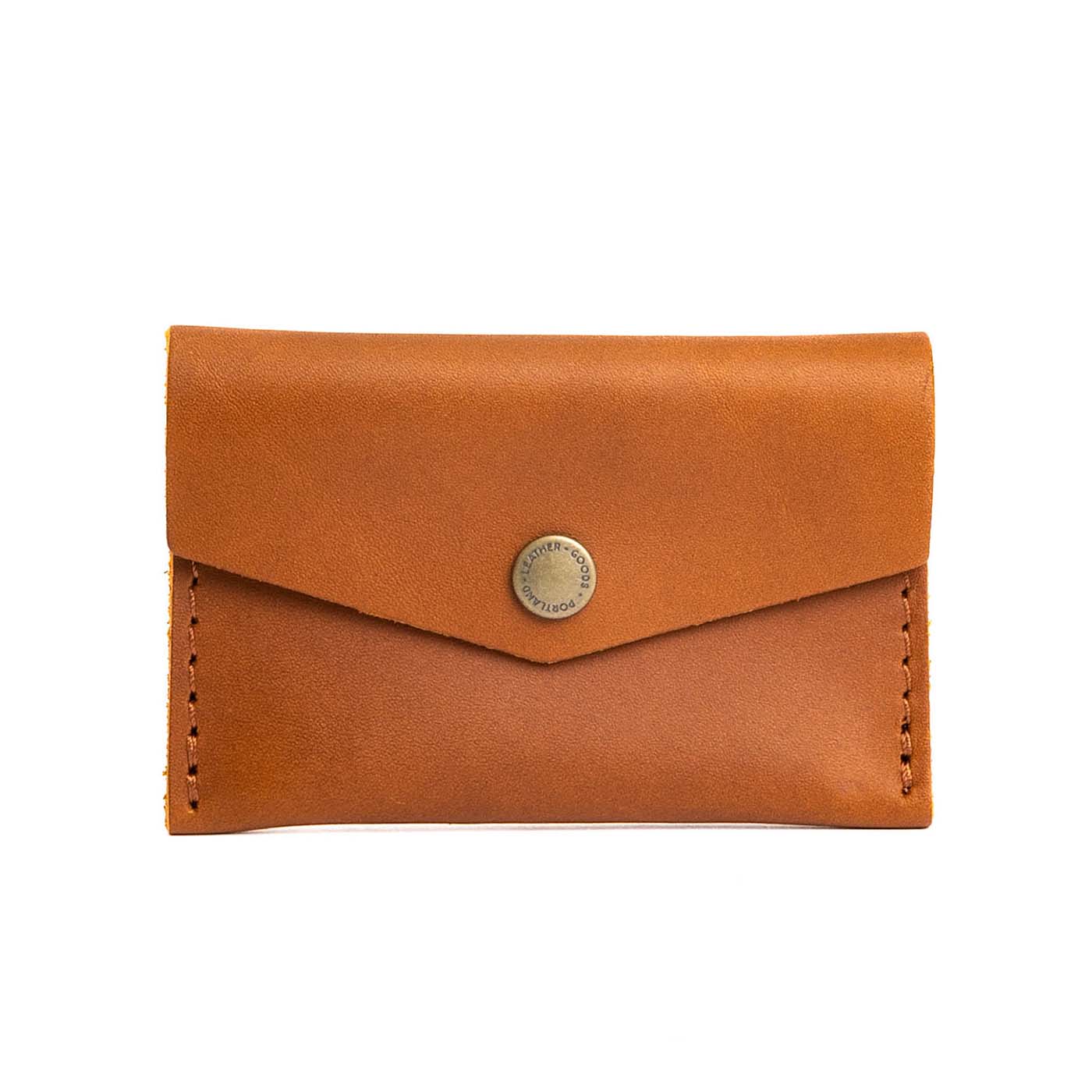 Hermes dark orange card holder wallet - September Store
