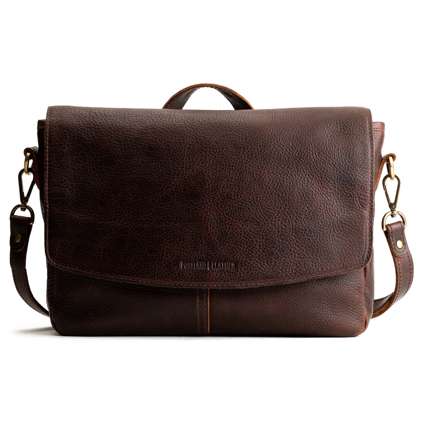 Portland Leather Modern Messenger Bag, Coldbrew