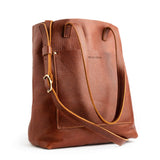 All Color: Nutmeg | handmade leather crossbody tote bag