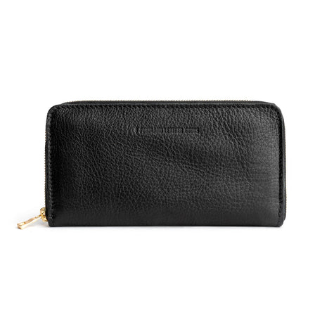 All Color: Pebbled--black | leather handmade wallet