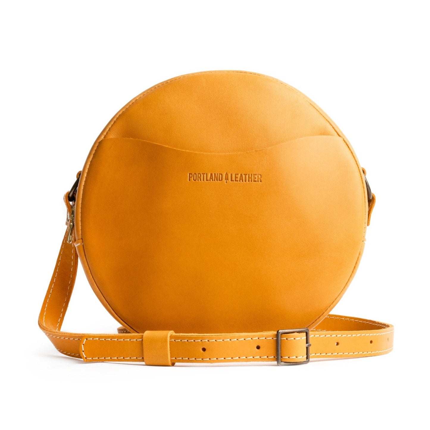 Sunflower*Large | handmade leather purse circle bag