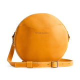 Sunflower Large | handmade leather purse circle bag
