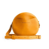 Sunflower Small | handmade leather purse circle bag