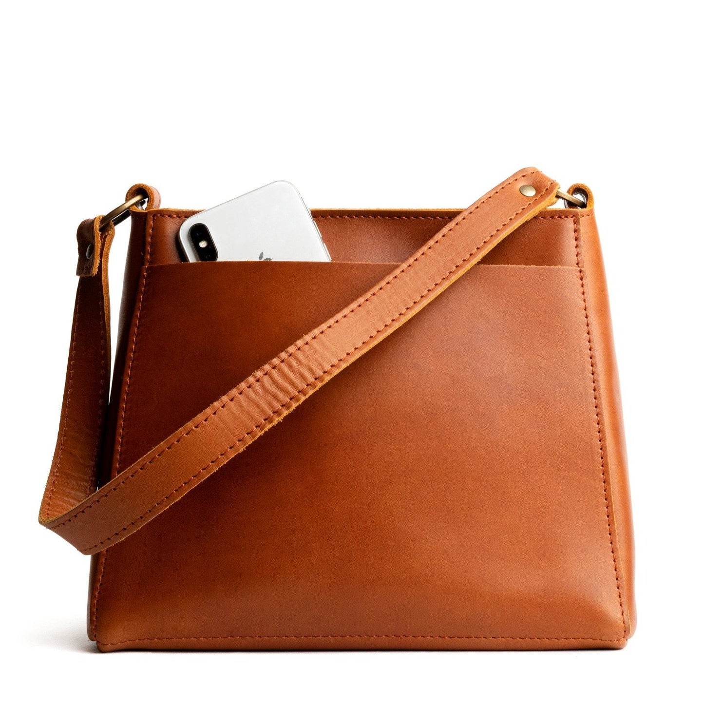 All Color: Honey | Triangle Leather Handmade Bag