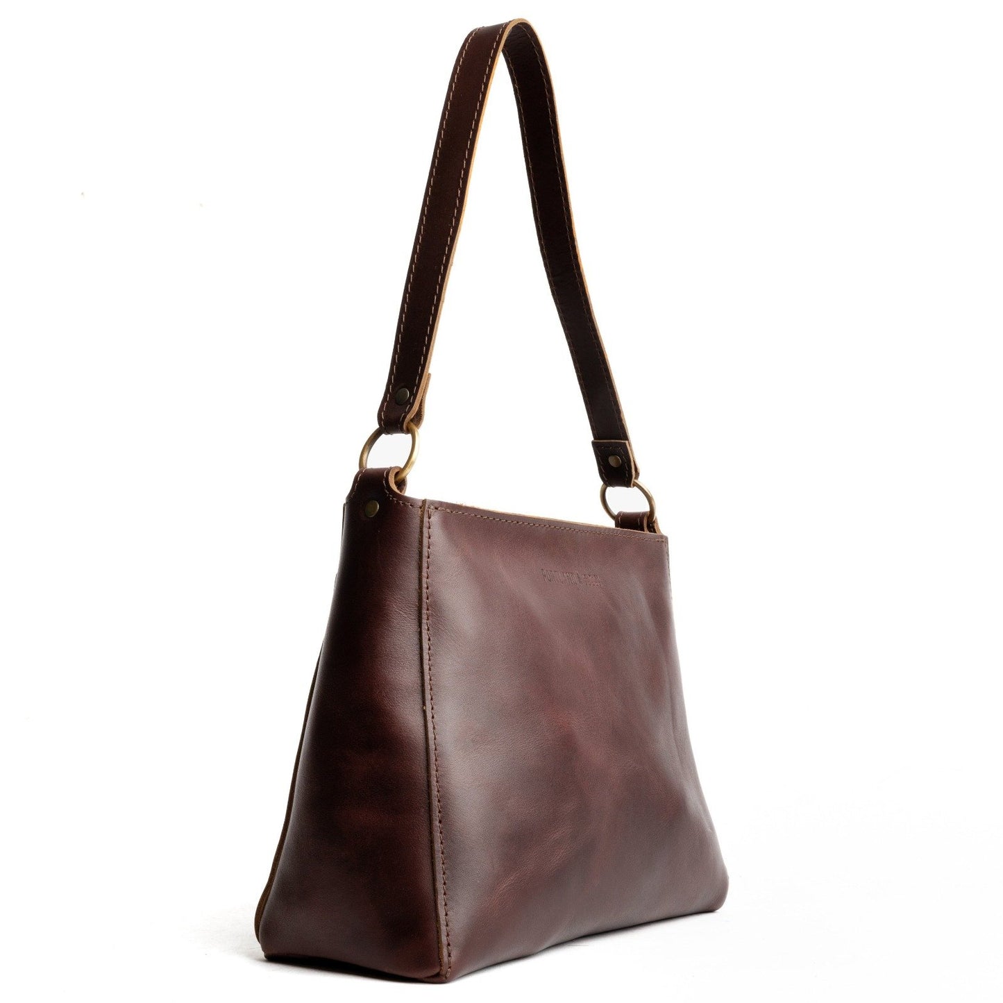 Small Gladstone Bag, Dark Tan, Leather Holdalls